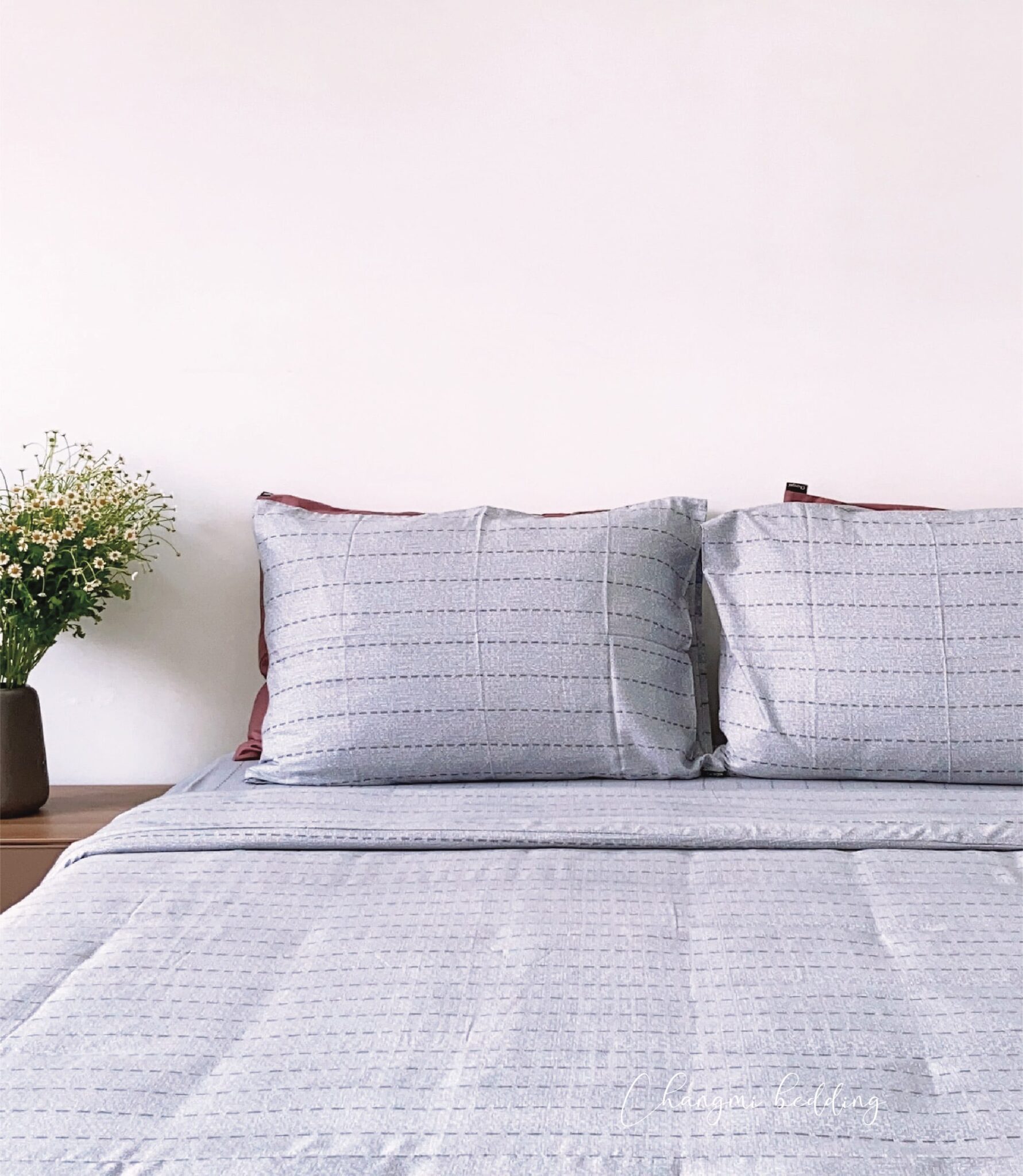 Top 10+ mẫu chăn ga giường đẹp được ưa chuộng hiện nay 10 Thiết kế ga giường đẹp Micro Modal Grey Lines Patterns họa tiết không cầu kỳ mà vô cùng cuốn hút