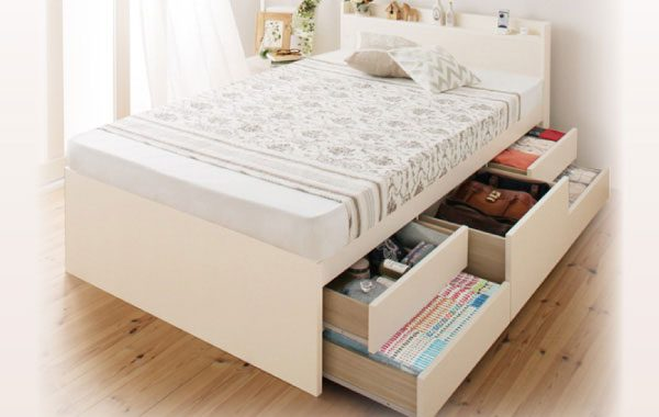 Giường đơn 1m - "Ngây ngất" với những mẫu giường đơn giản, sang trọng 7 Giường đơn tích hợp ngăn kéo giúp tận dụng không gian dưới gầm giường