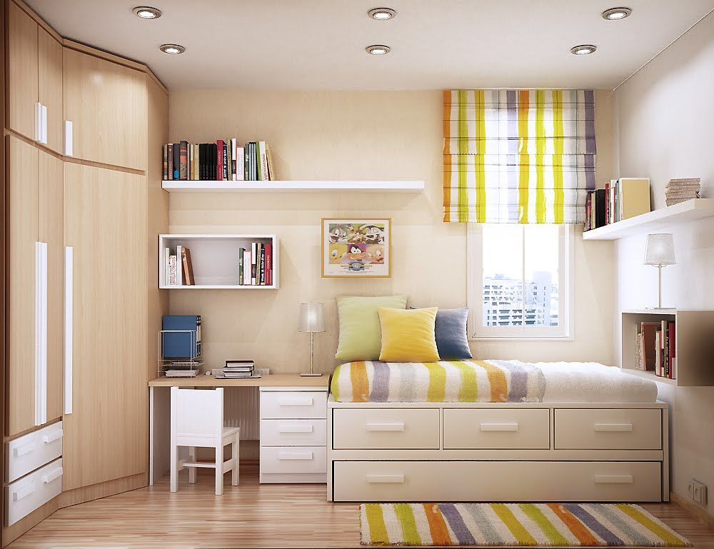 Ý tưởng cách trang trí phòng ngủ nhỏ đơn giản mà đẹp 3 Sử dụng đồ nội thất thông minh giúp tiết kiệm tối đa diện tích cho phòng ngủ nhỏ