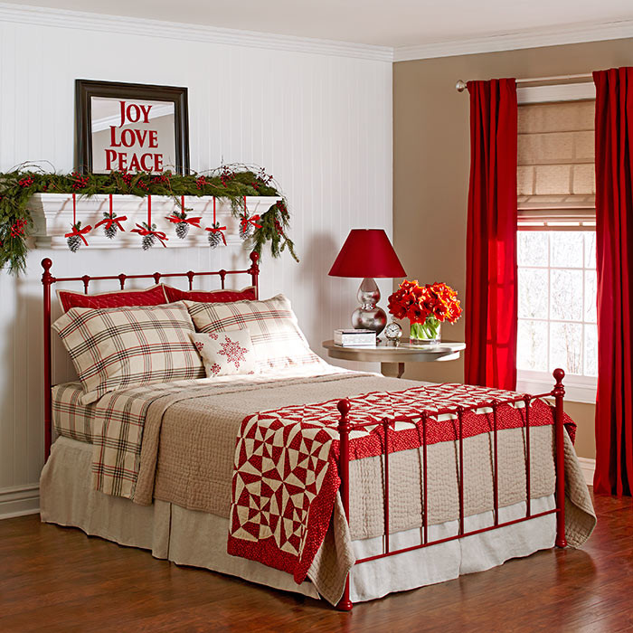 Ý tưởng trang trí phòng Noel đơn giản nhưng vô cùng ấn tượng 4 Ga giường đóng vai trò rất quan trọng khi trang trí phòng ngủ Noel