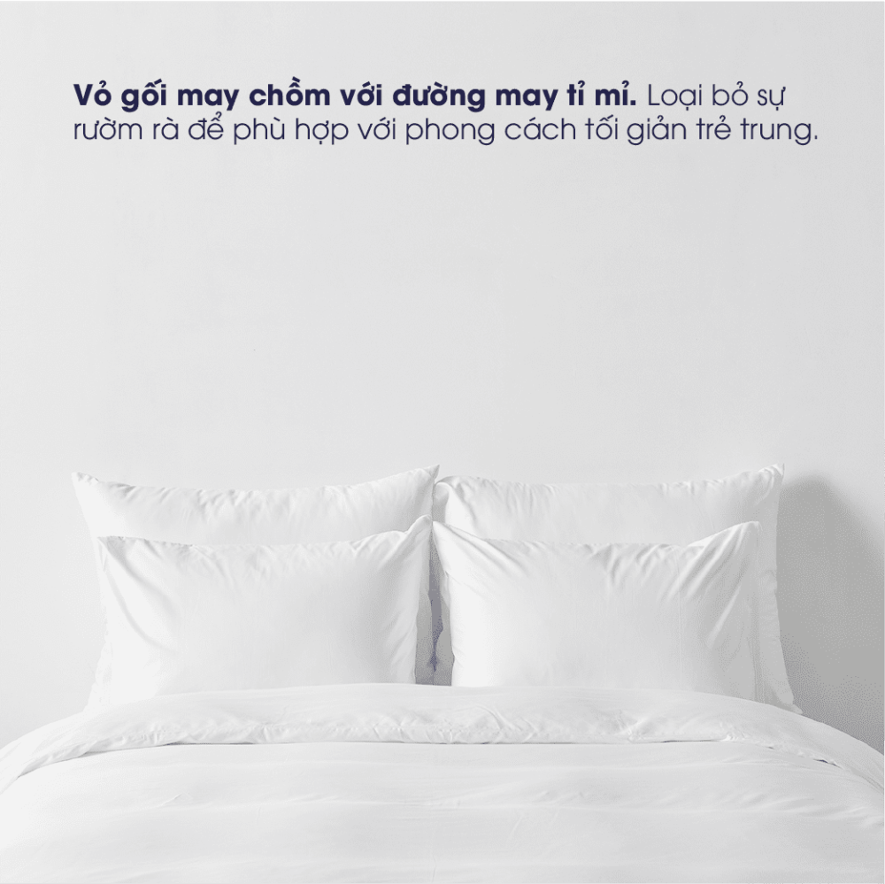 Vỏ Gối Nằm Cotton Sateen 400 sợi - Hình ảnh 6