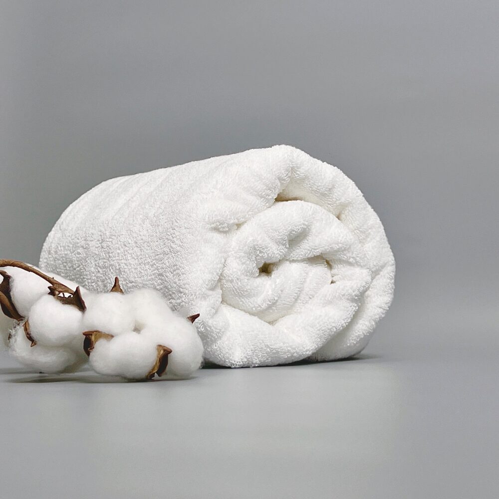 Khăn Cotton trắng cao cấp - Ảnh 2