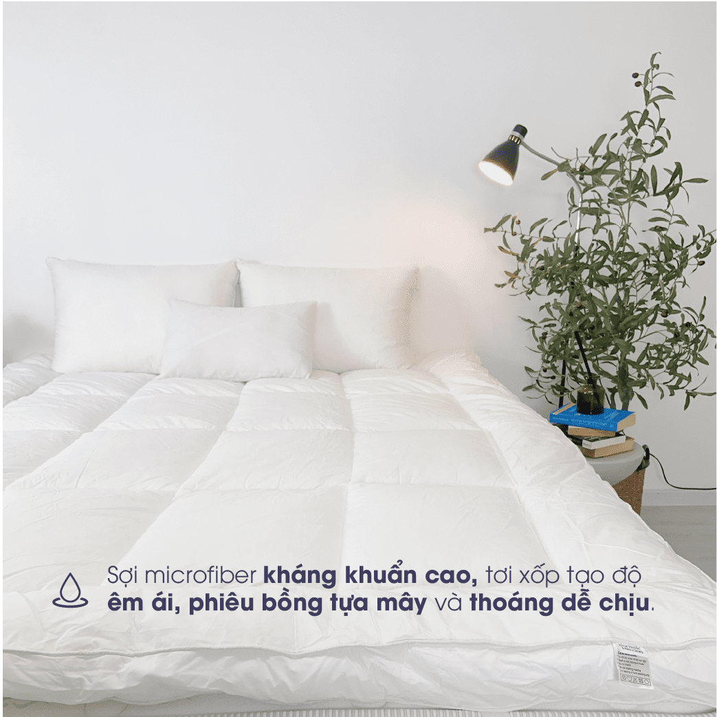 Topper lông vũ nhân tạo Microfiber Changmi Bedding 01