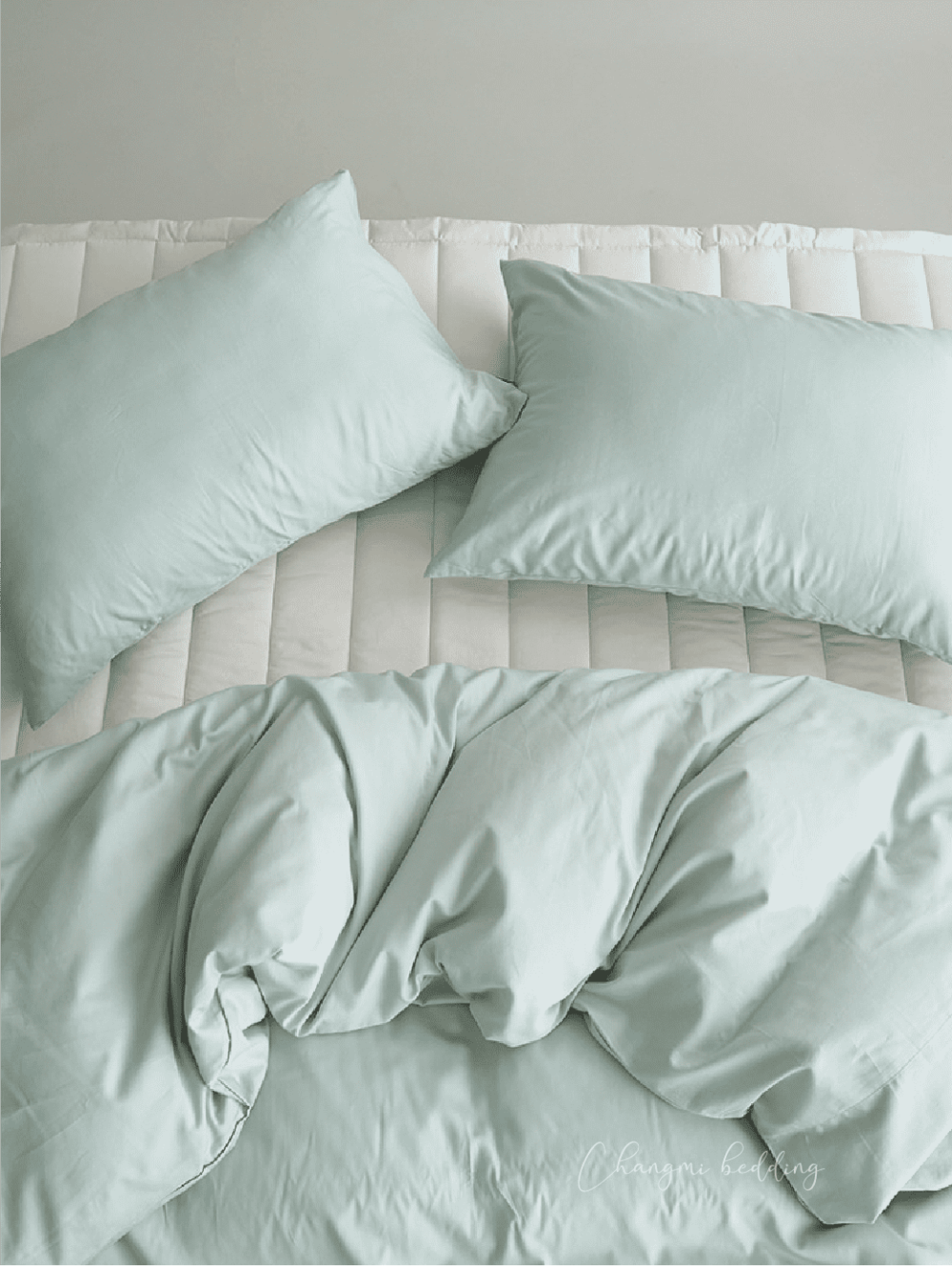 Bộ chăn ga 5 món 100% Cotton Sateen Hàn Quốc CM1093 - 이미지 3