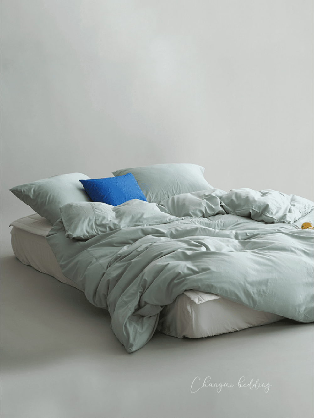 Bộ chăn ga 5 món 100% Cotton Sateen Hàn Quốc CM1093 - 이미지 2