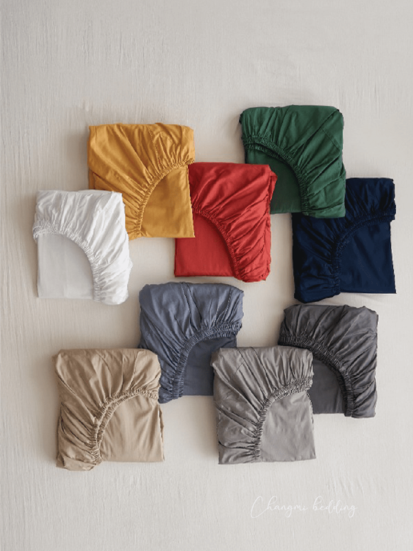 Bộ ga gối 3 món 100% Cotton Sateen Hàn Quốc