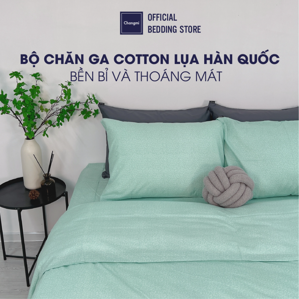 Bộ Chăn Ga Cotton Percale Hàn Quốc CM1019 - Hình ảnh 3