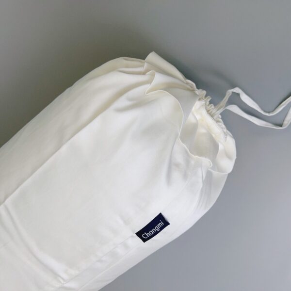 Vỏ Gối Ôm lụa Cotton Tencel trắng trơn 100% tự nhiên Changmi Bedding