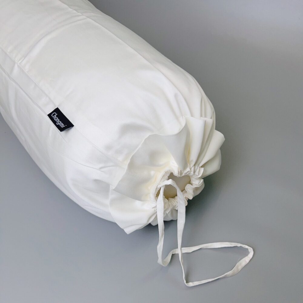 Vỏ Gối Ôm lụa Cotton Tencel trắng trơn 100% tự nhiên Changmi Bedding - Hình ảnh 2