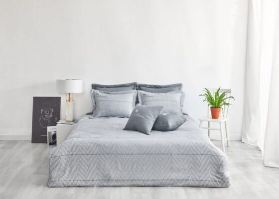 Ga giường cưới chọn màu gì? Địa chỉ mua ga giường cưới đẹp 4 Mẫu ga giường cưới màu xám trung tính cho những cặp đôi hiện đại