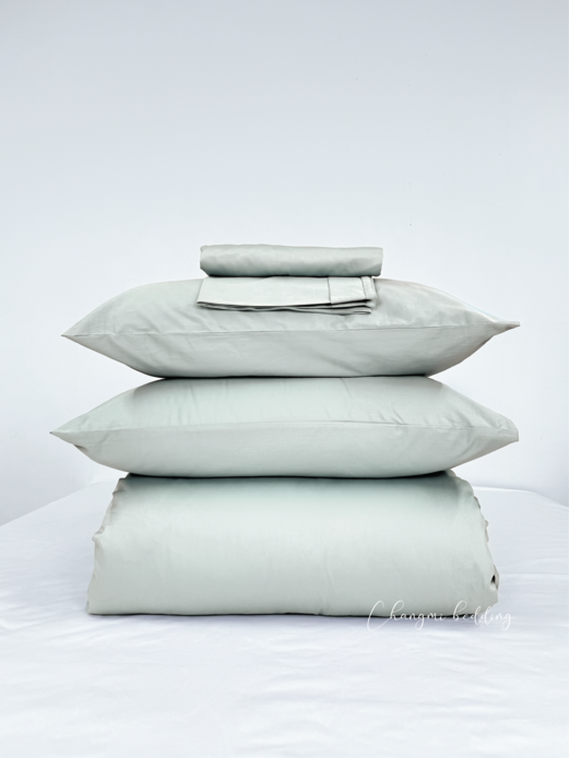 Bộ Chăn Ga Cotton Sateen Siêu Mềm Mịn G73-5 Món