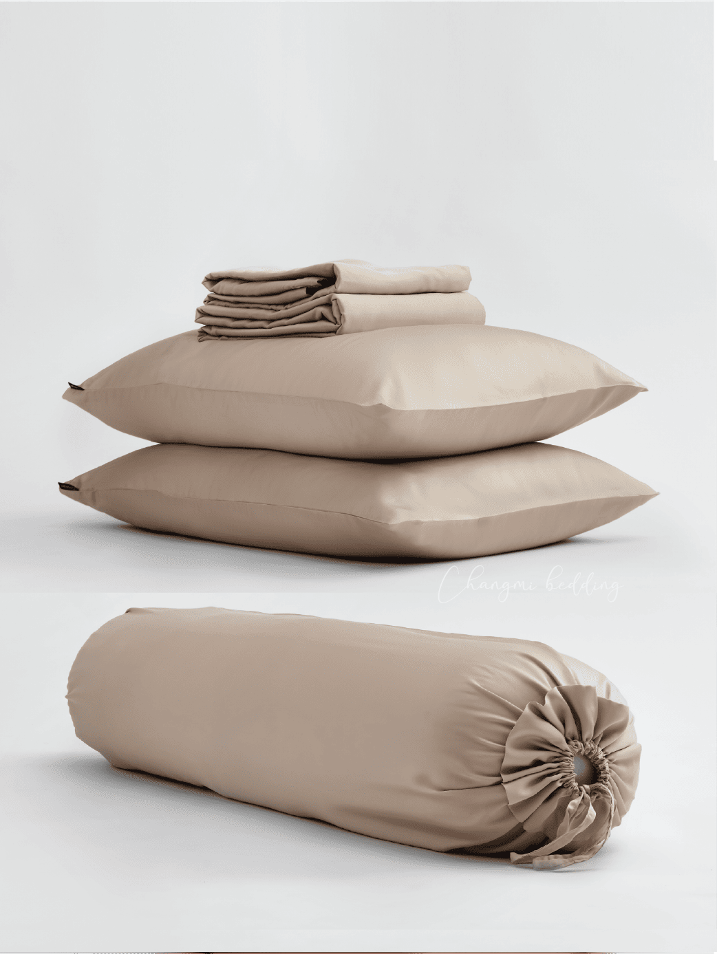 Bộ 5 món TENCEL™ Châu Âu cao cấp - Beige