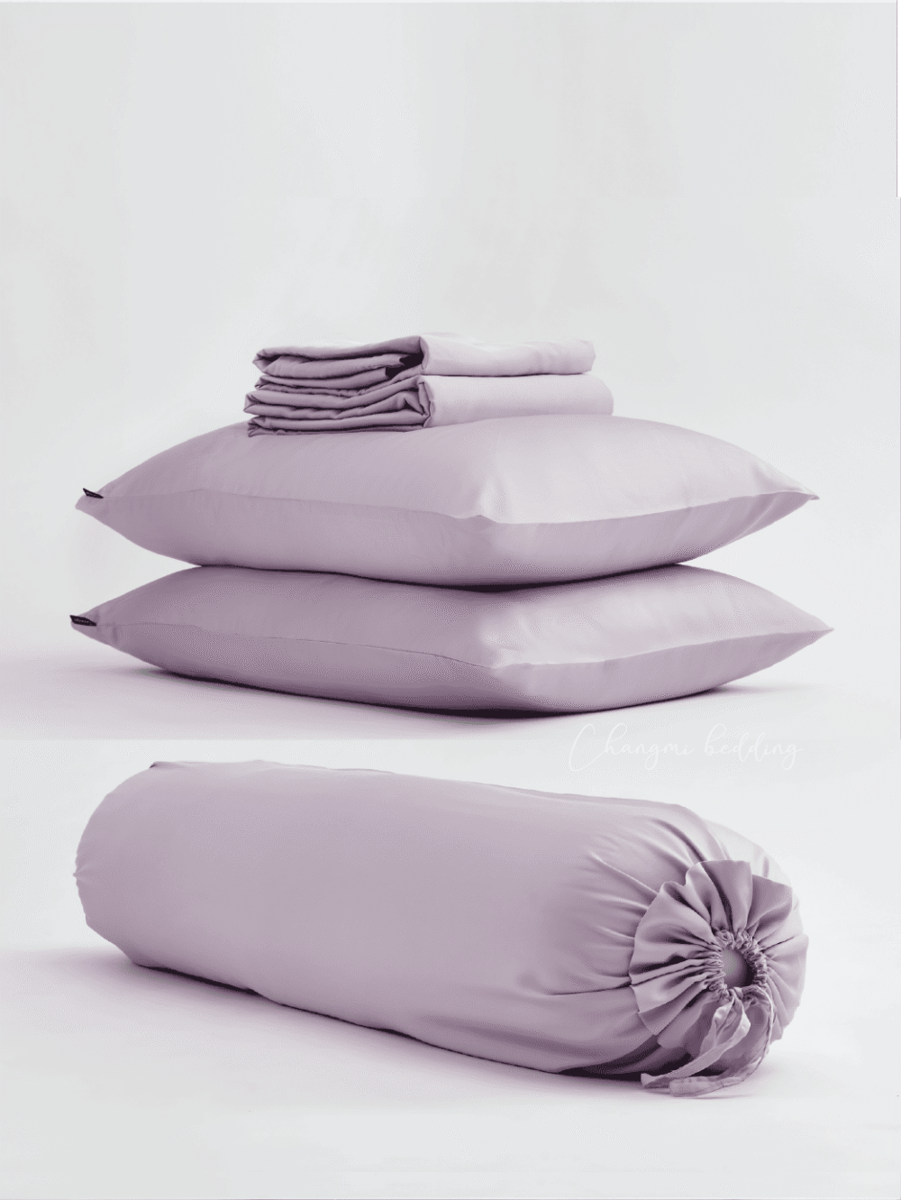 Bộ 5 món TENCEL™ Châu Âu cao cấp - Tím Pastel