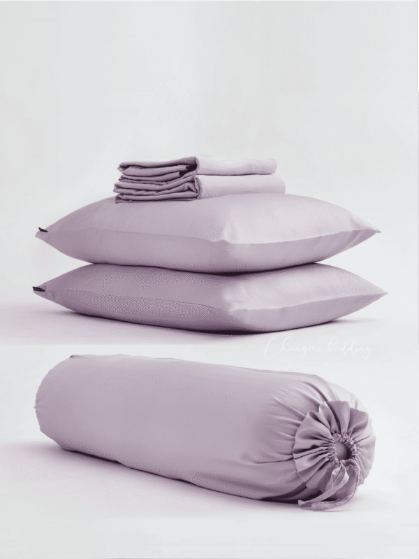 Bộ 5 món TENCEL™ Châu Âu cao cấp - Tím Pastel