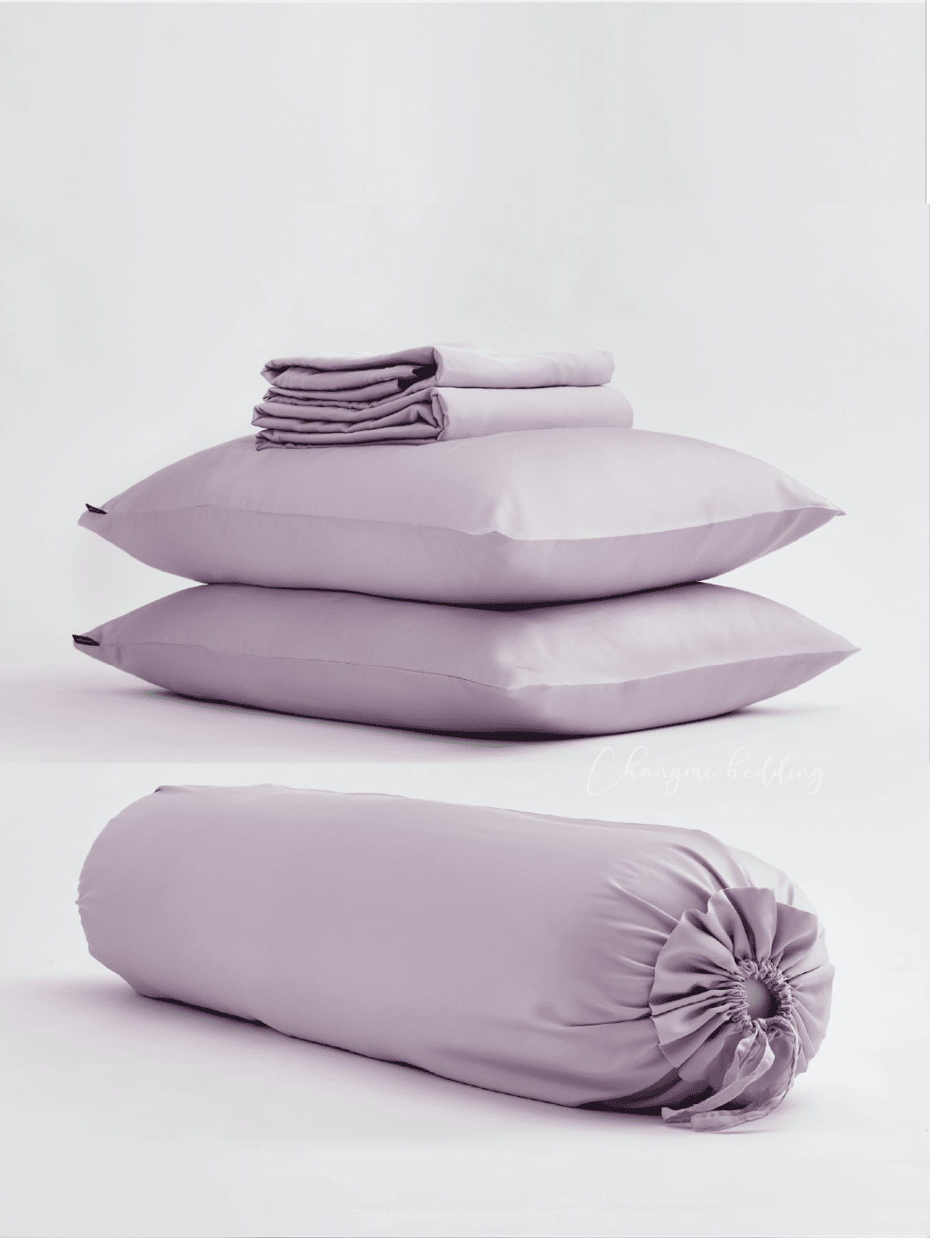 Bộ 5 món TENCEL™ Châu Âu cao cấp - Tím Pastel