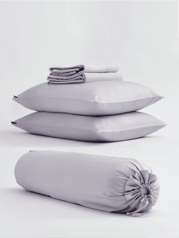 Bộ 5 món TENCEL™ Châu Âu cao cấp - Xám Bạc
