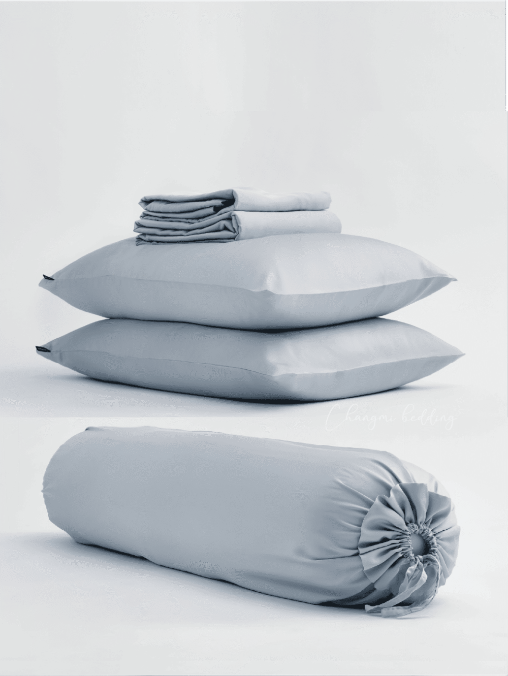 Bộ 5 món TENCEL™ Châu Âu cao cấp - Xanh Xám