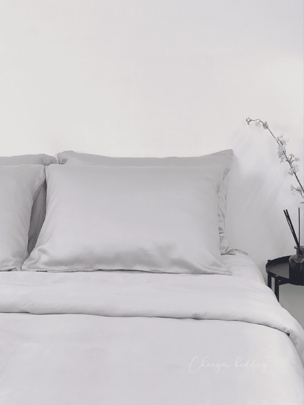 Bộ 4 món TENCEL™ Châu Âu cao cấp – Xám Bạc
