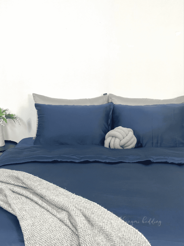 Bộ 4 món TENCEL™ Châu Âu cao cấp – Xanh Navy