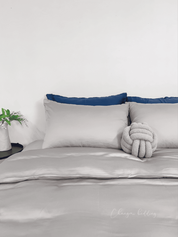 Bộ 4 món TENCEL™ Châu Âu cao cấp – Xám Nhạt