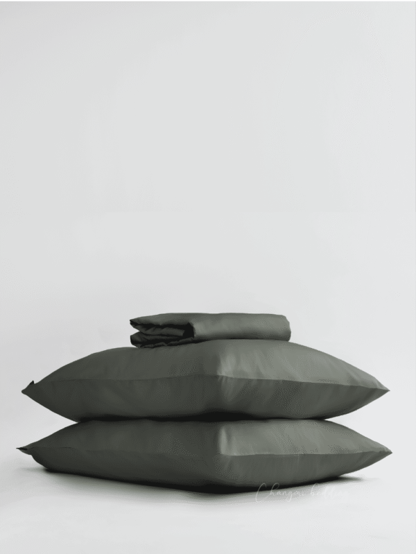 Bộ 3 món Cotton TENCEL™ Châu Âu cao cấp – Xám Đậm