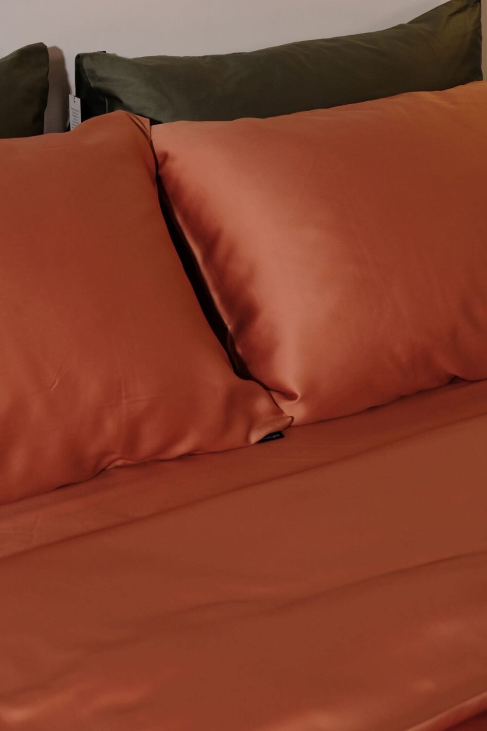 Vỏ gối TENCEL™ cao cấp - Cam Tangerie - 이미지 3