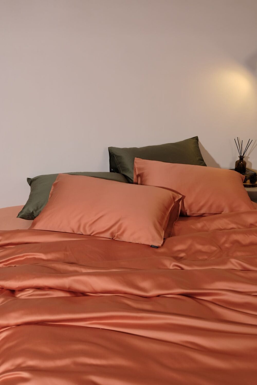 Vỏ gối TENCEL™ cao cấp - Cam Tangerie - 이미지 4