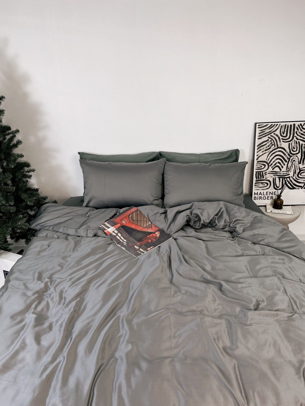 Bộ 3 món Cotton TENCEL™ Châu Âu cao cấp – Xám Đậm - Ảnh 3