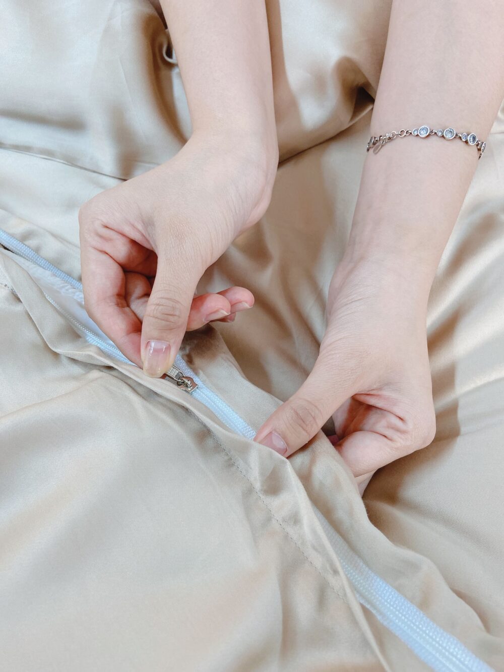 Vỏ chăn TENCEL™ Châu Âu cao cấp - Beige - Ảnh 3