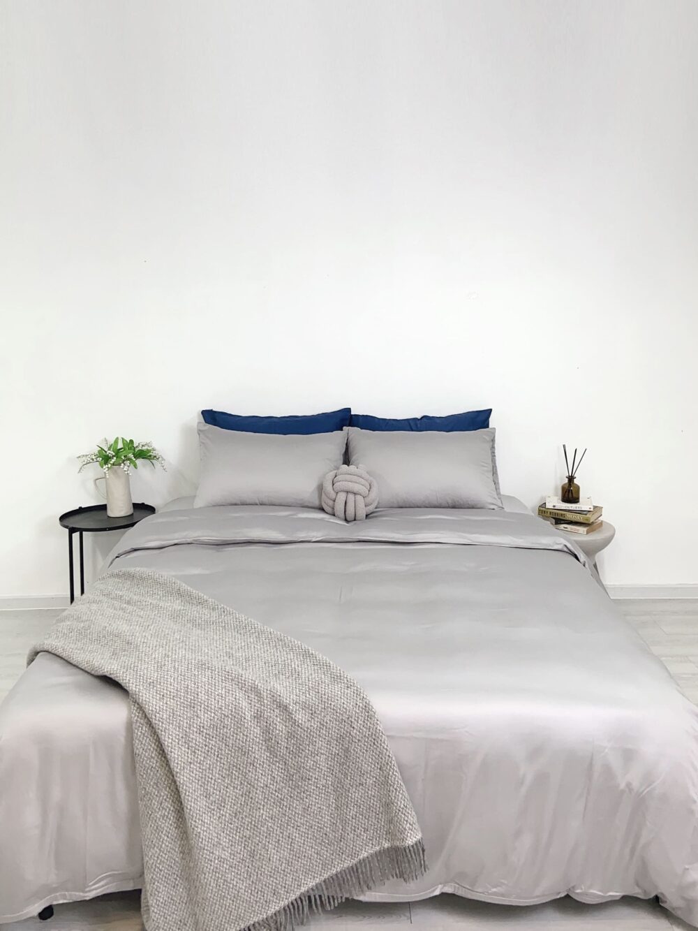 Vỏ chăn TENCEL™ Châu Âu cao cấp - Xám Nhạt - Ảnh 2