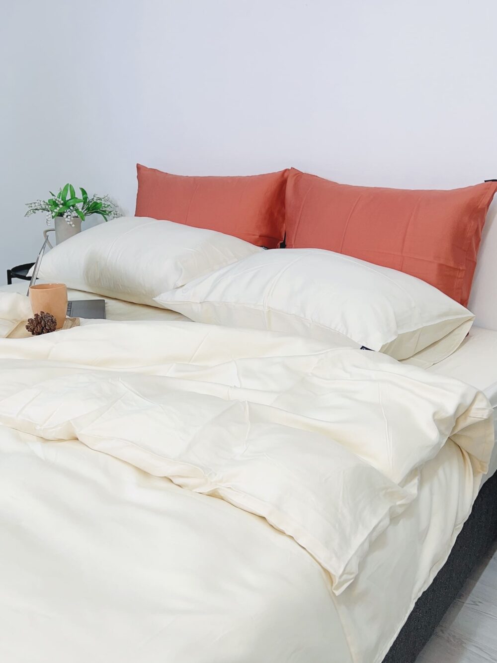 Vỏ chăn TENCEL™ Châu Âu cao cấp - Kem Vanilla - Image 3