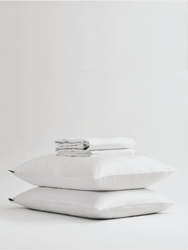 Bộ 4 món Cotton TENCEL™ Châu Âu cao cấp – Trắng