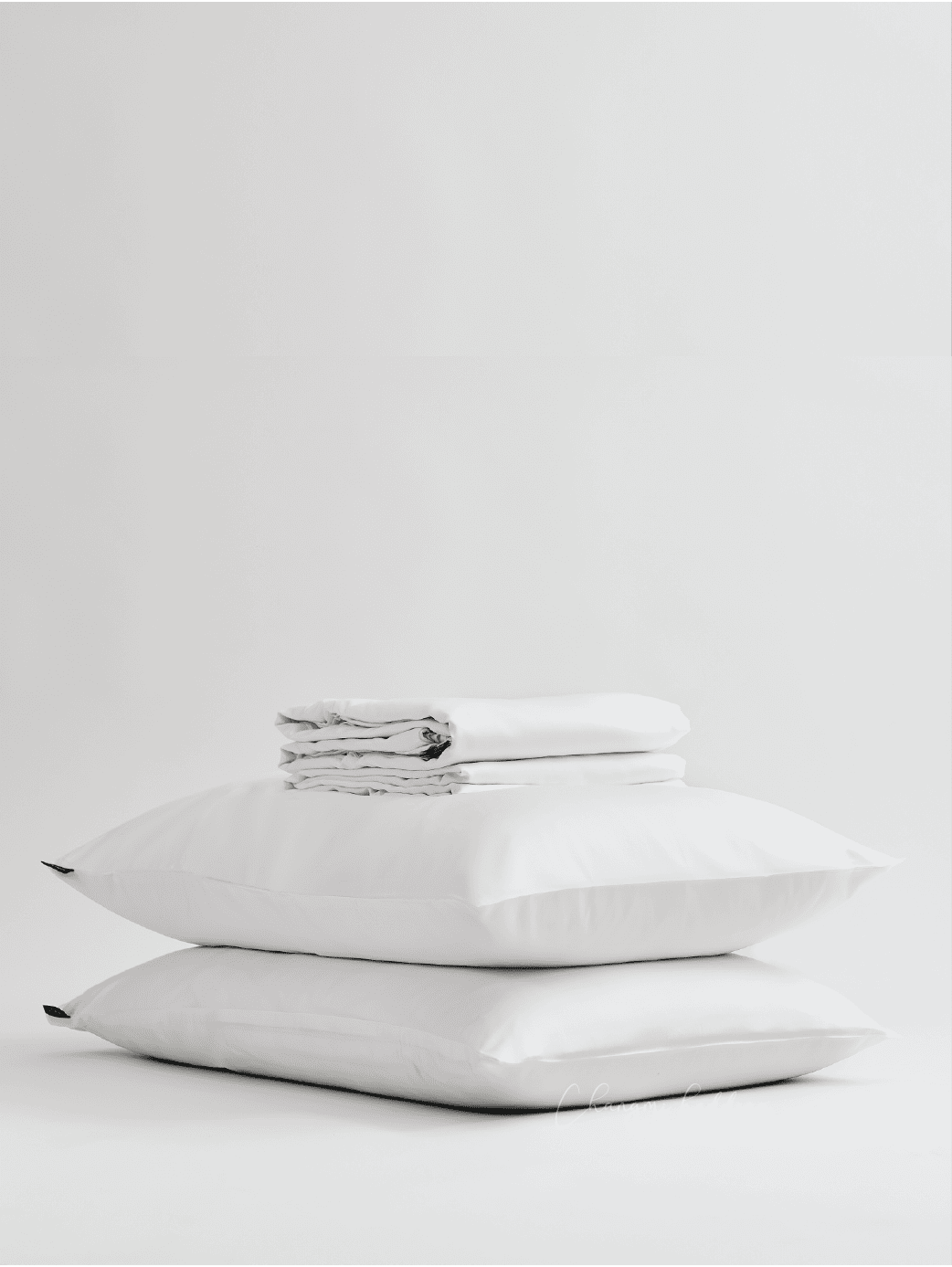 Bộ 4 món Cotton TENCEL™ Châu Âu cao cấp – Trắng