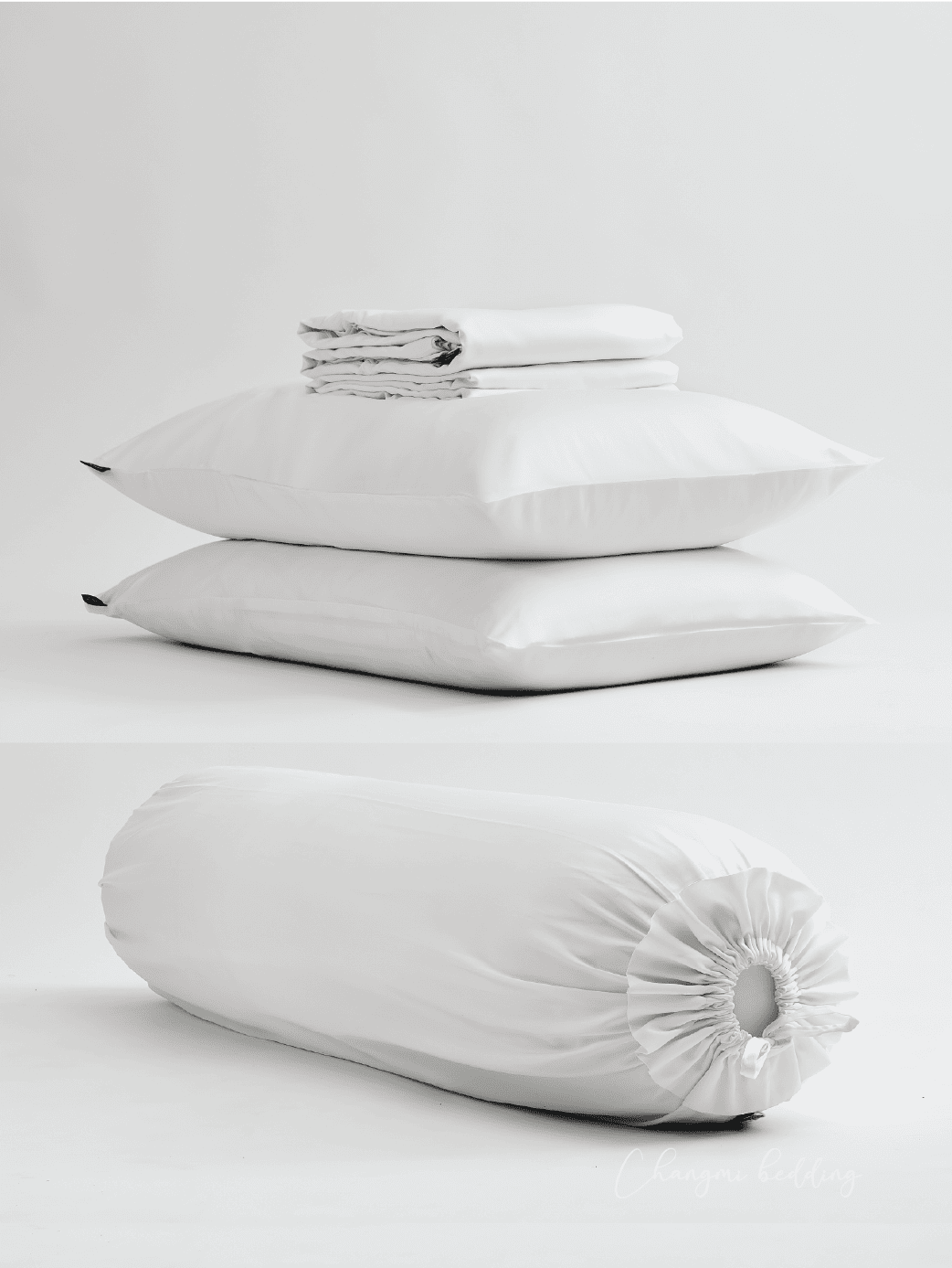 Bộ 5 món Cotton TENCEL™ Châu Âu cao cấp – Trắng