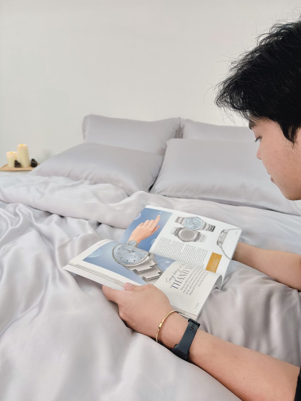Vỏ chăn TENCEL™ Châu Âu cao cấp - Xám Bạc - Ảnh 4