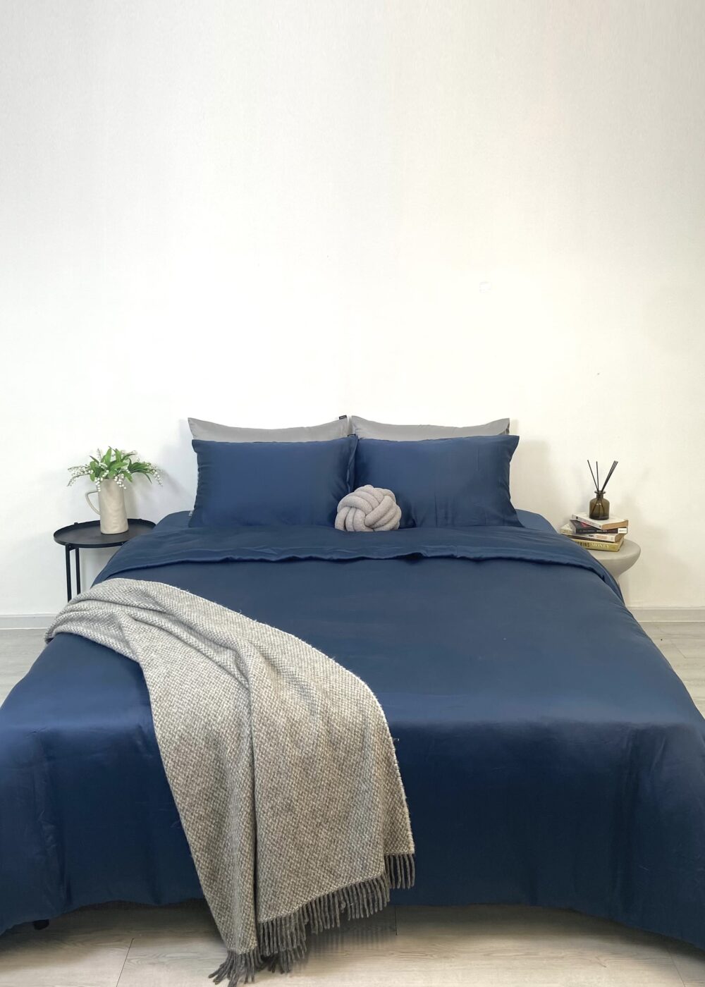 Bộ 5 món TENCEL™ Châu Âu cao cấp - Xanh Navy - Image 4