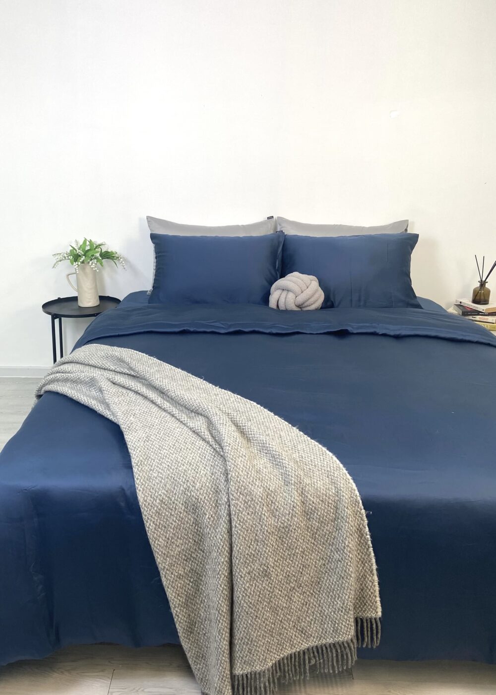 Bộ 5 món TENCEL™ Châu Âu cao cấp - Xanh Navy - Image 2