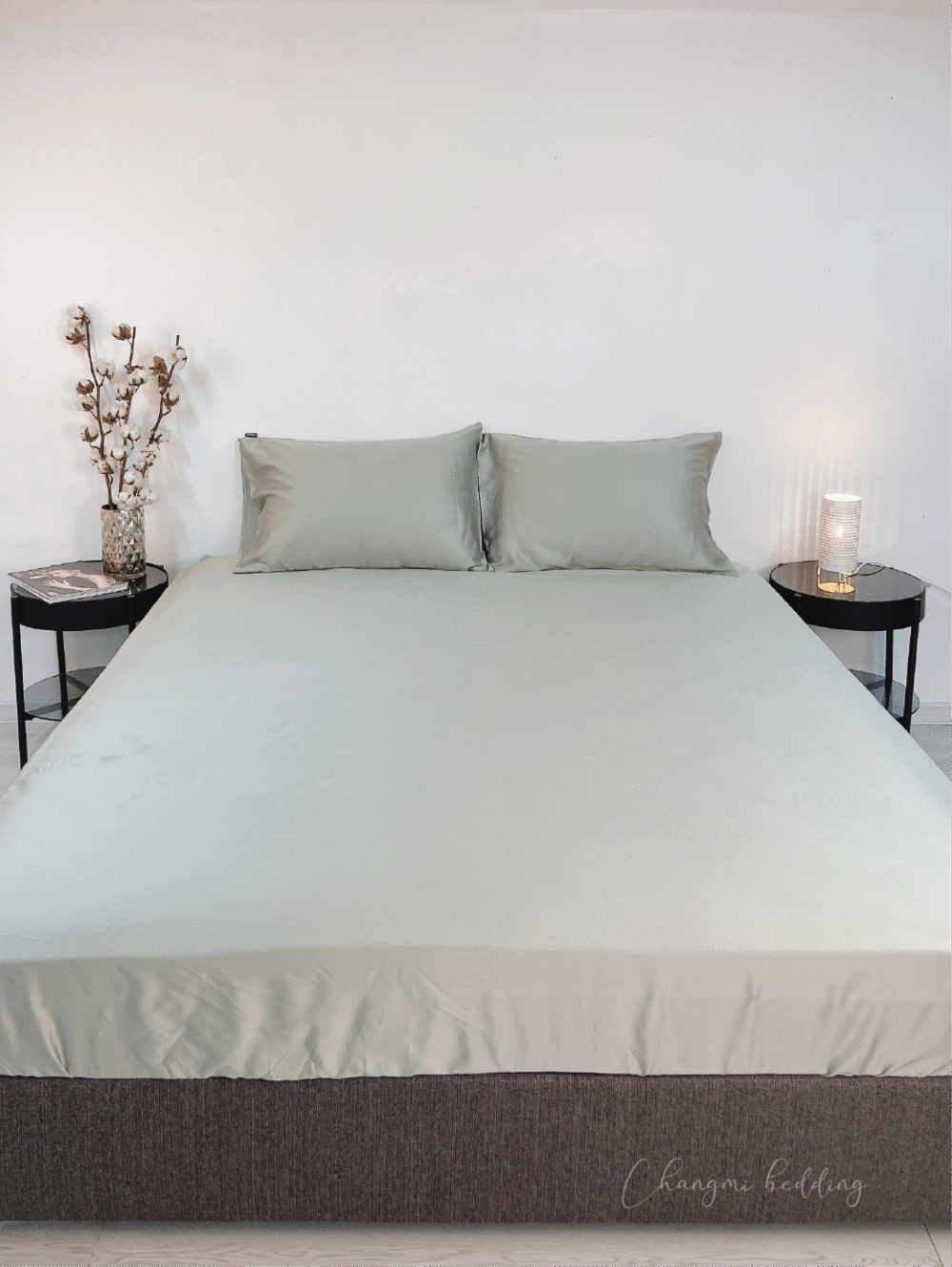 Bộ 3 món TENCEL™ Châu Âu cao cấp - Xanh Olive - 이미지 2