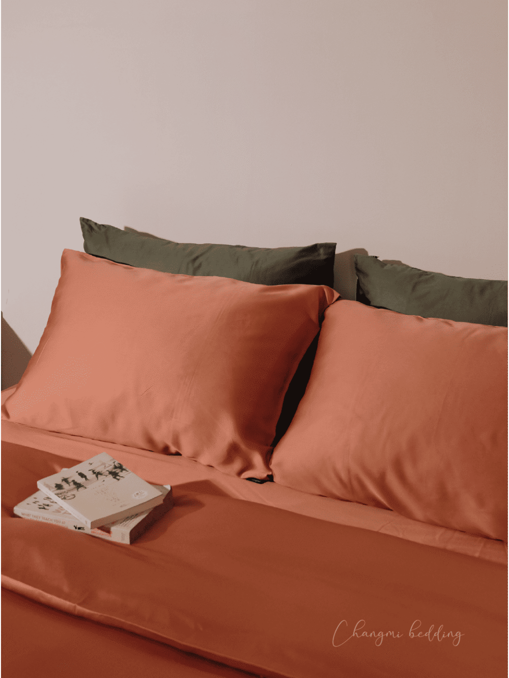 Bộ 3 món TENCEL™ Châu Âu cao cấp - Cam Tangerine - Image 2