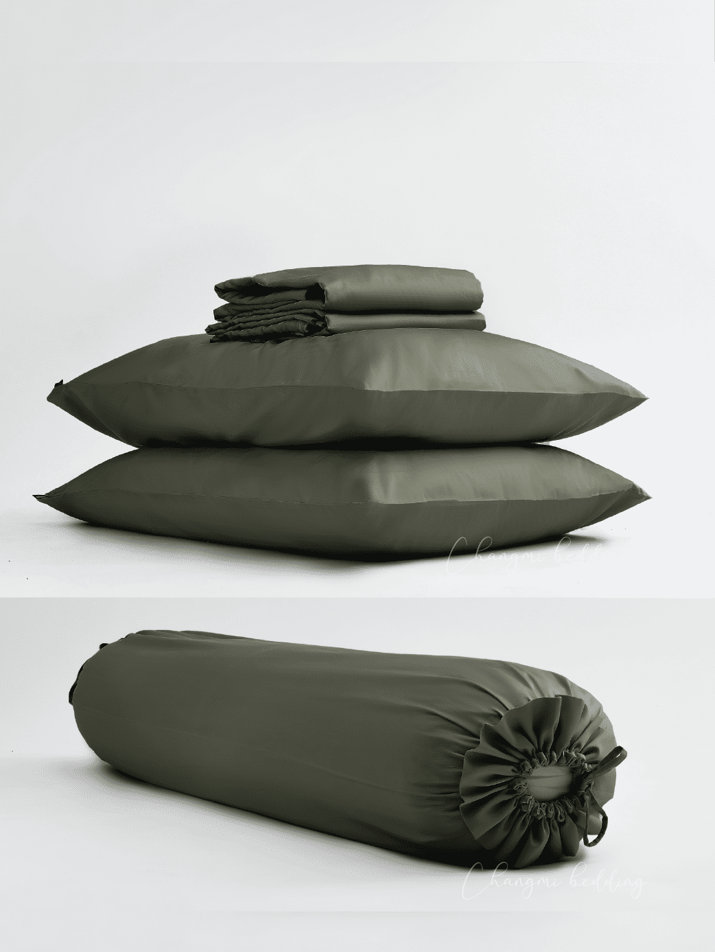 Bộ 5 món Cotton TENCEL™ Châu Âu cao cấp – Xanh Army