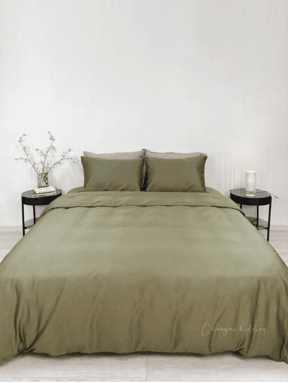Bộ 5 món Cotton TENCEL™ Châu Âu cao cấp – Xanh Army - Ảnh 2
