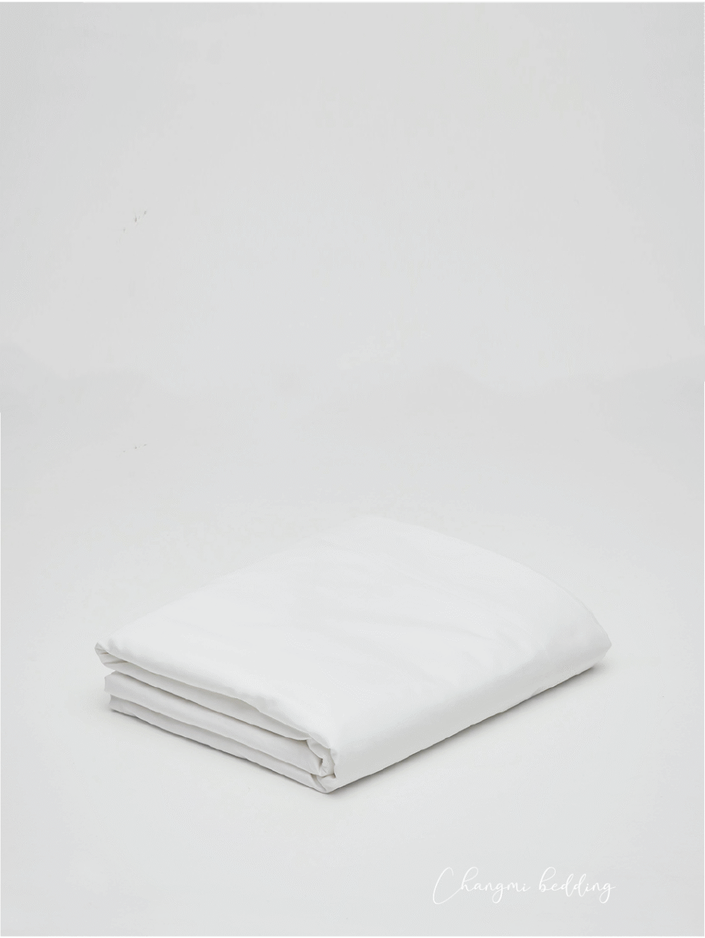 Ga trải Cotton Sateen 250 sợi trắng trơn